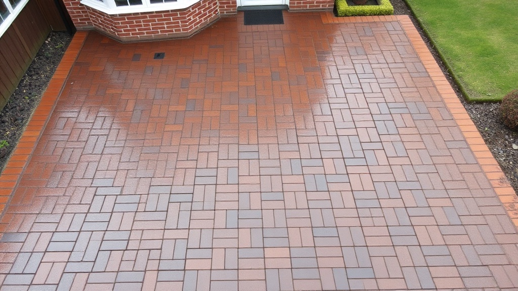 Sealed driveway with enhanced finish in Lincoln