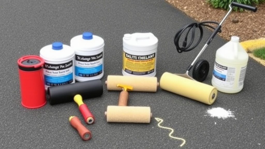 Professional driveway sealing equipment