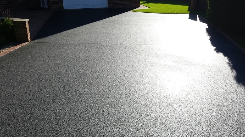 Sealed driveway curing process